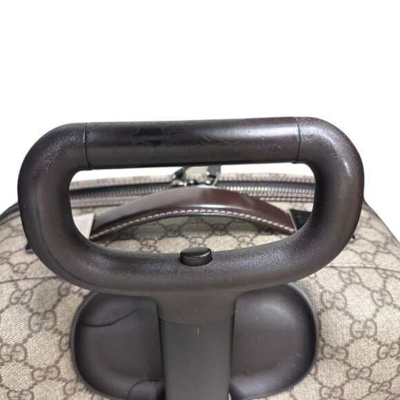 Gucci Tom Ford Canvas Y2K GG Leather Carry On Compliant Suitcase - Picture 12 of 13